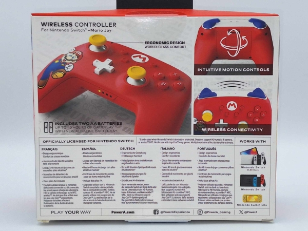 PowerA Wireless Super Mario Controller Rot - NEU